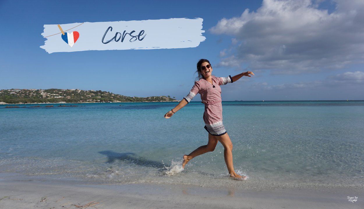 la baie paradisiaque de santa giulia en corse